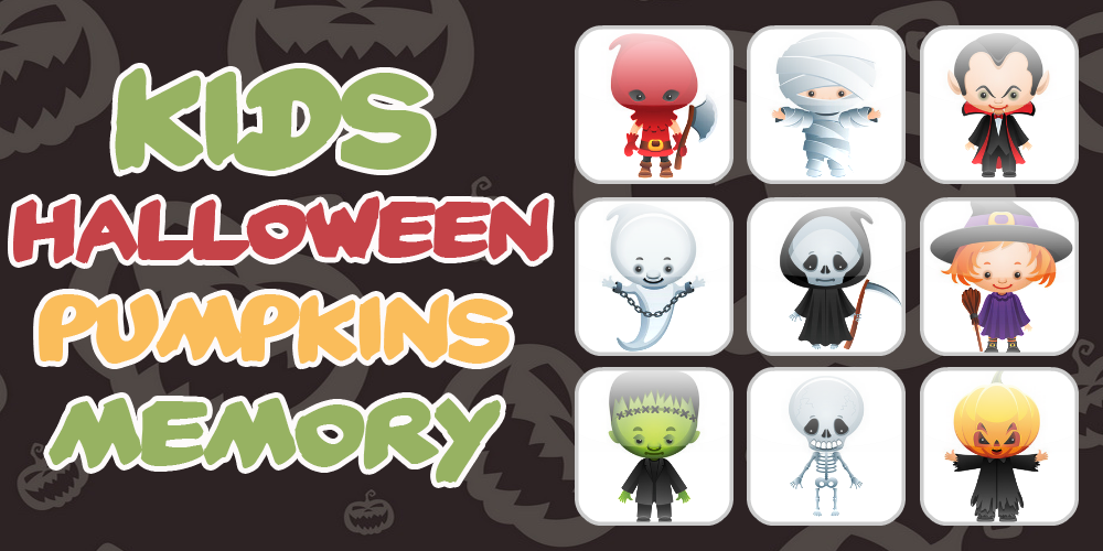 Kids Halloween Pumpkins Memory截图2