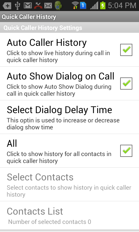 Quick Caller History截图3