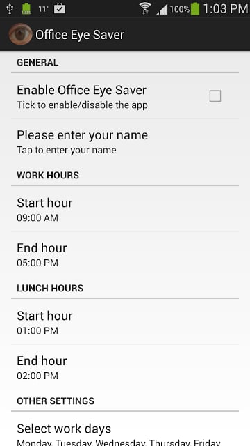 Office Eyes (Eye) Saver Free截图8