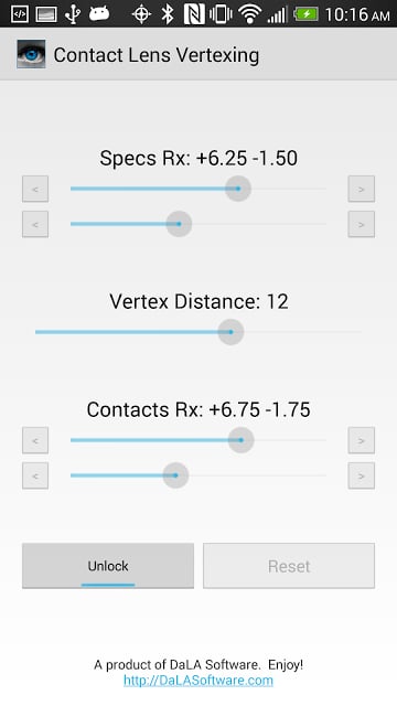 Contact Lens Vertexing截图2