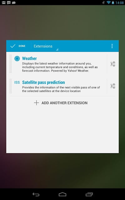 DashClock ISS pass prediction截图3