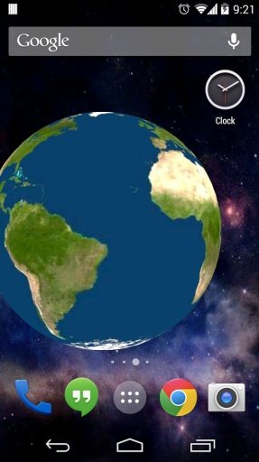 Rotating Earth 3D Wallpaper截图2