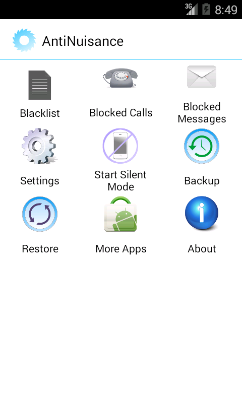 AntiNuisance - Block Calls,SMS截图1