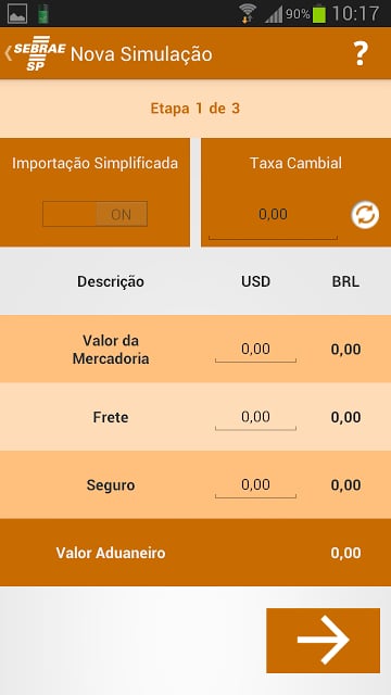 Simulador de Importa&ccedil;&atilde;o截图4