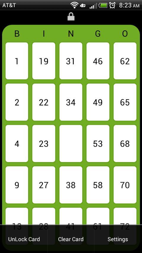 Bingo Card截图1