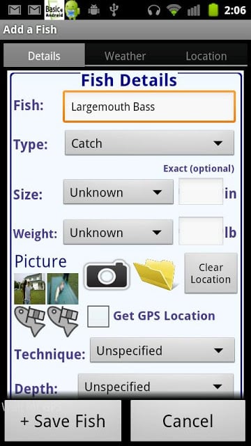 My Fishing Journal Widget截图6