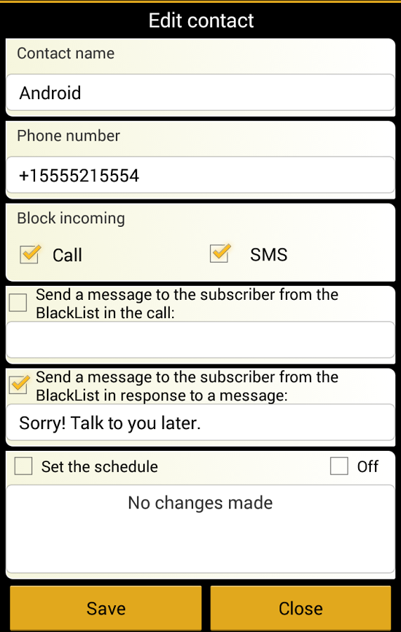 BlackList (calls & sms)截图5