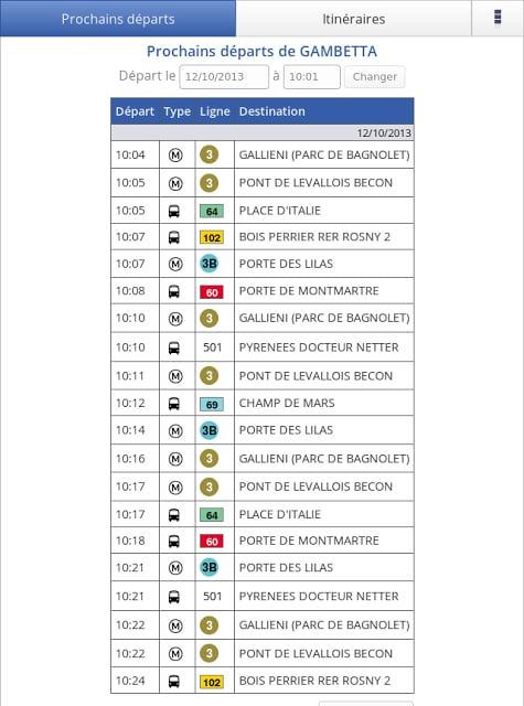 Horaires, Gares, Itin&eacute;raires截图2