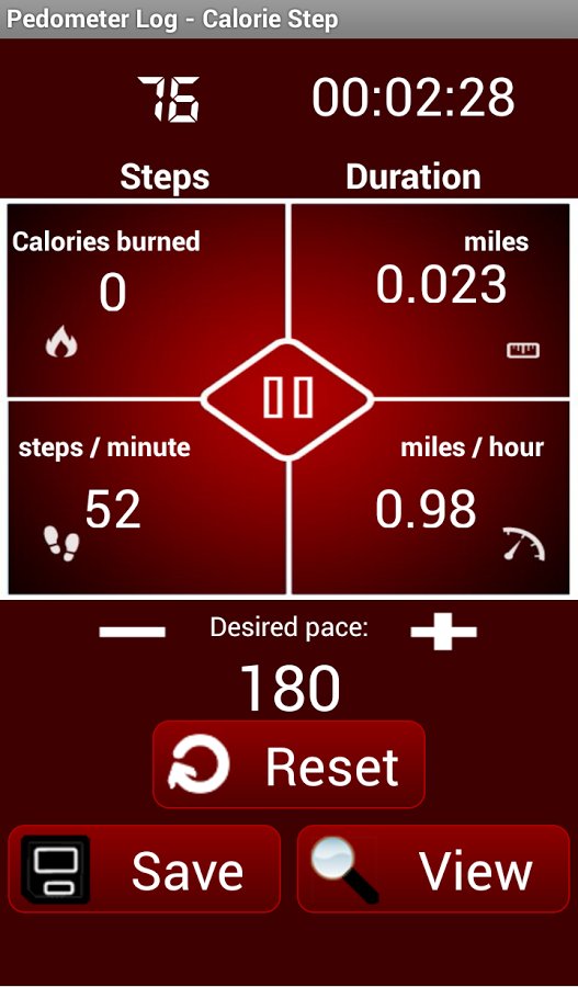 Pedometer Log - Calorie Step截图5