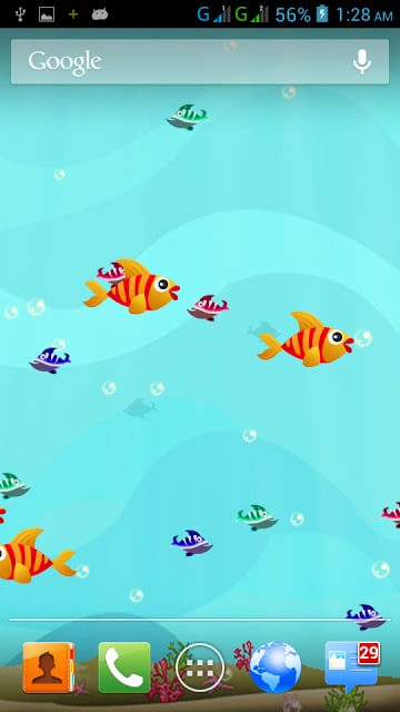 Cool Fishes n Bubbles LWP截图1