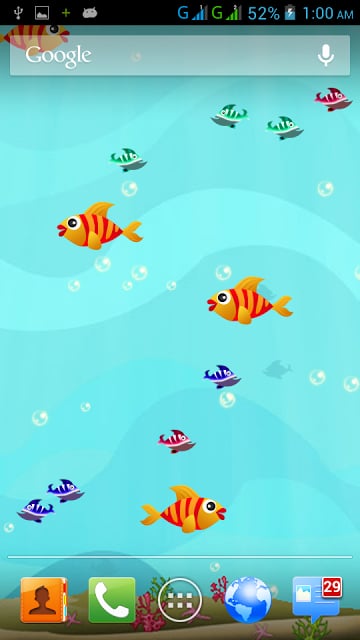 Cool Fishes n Bubbles LWP截图2