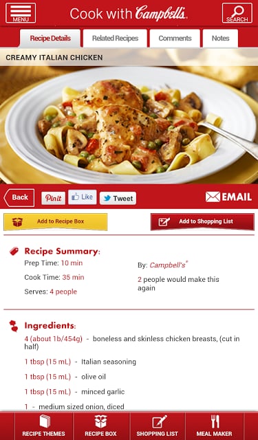 Cook with Campbell's截图2