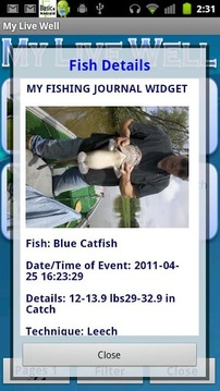 My Fishing Journal Widget截图