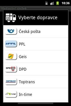 Sledov&aacute;n&iacute; z&aacute;silek截图