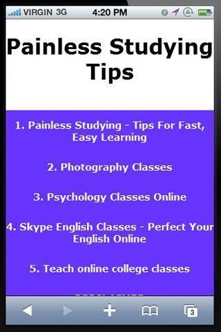 Painless Studying Tips截图1
