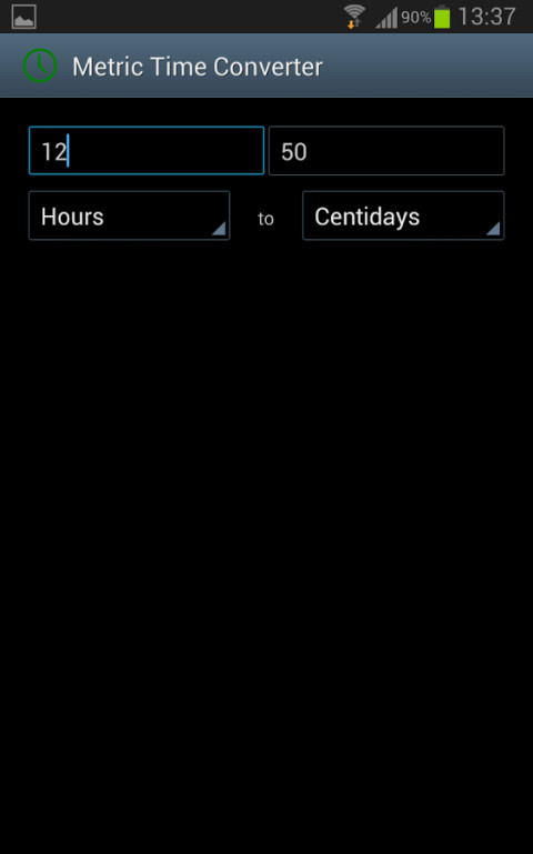 Metric Time Converter截图2