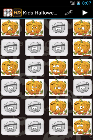 Kids Halloween Pumpkins Memory截图5