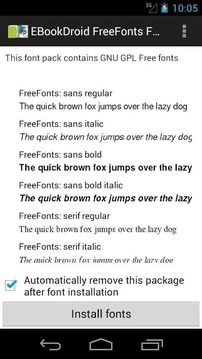 EBookDroid FreeFonts FontPack截图