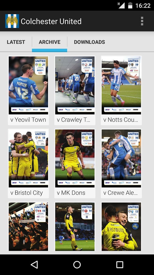 Colchester Utd programme...截图4