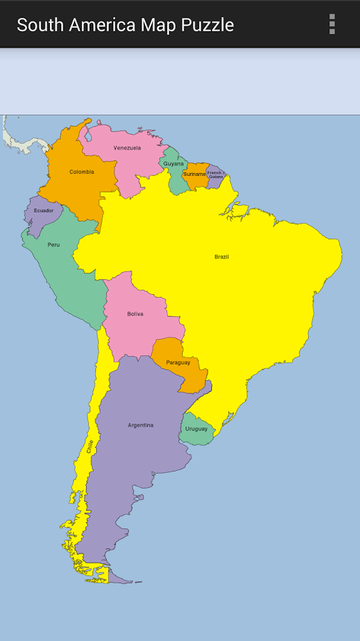 South America Map Puzzle截图2