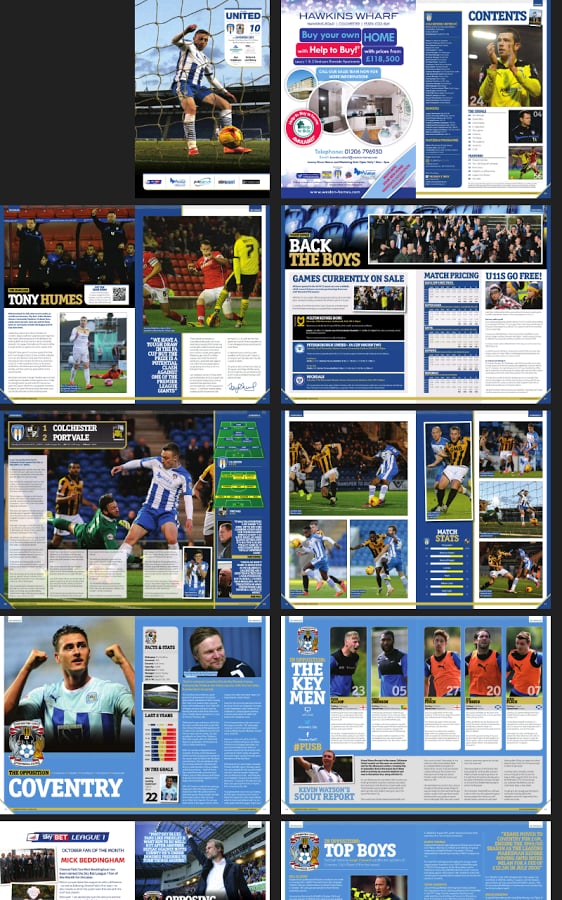 Colchester Utd programme...截图6