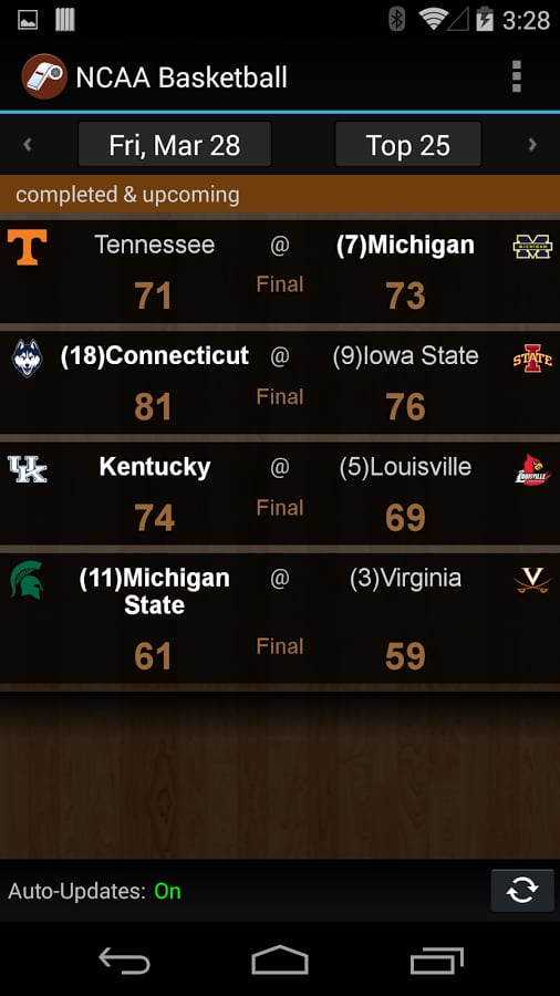 NCAA Basketball Scores/A...截图7