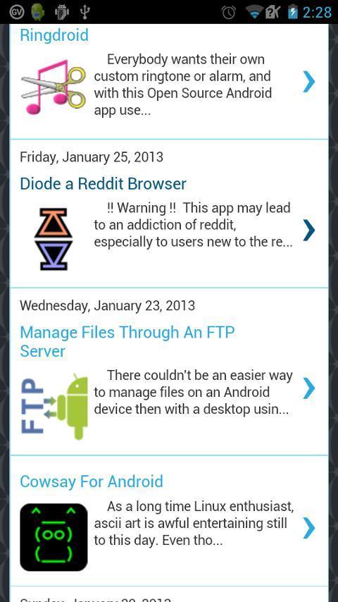 Android Relish - Open Source Android Apps截图1