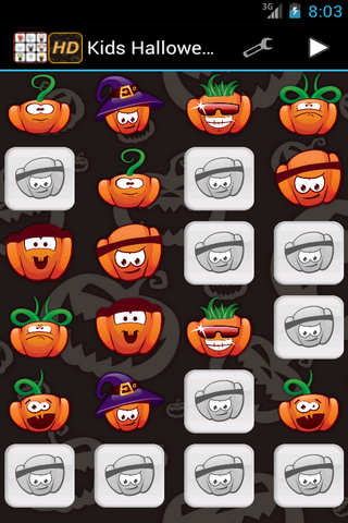 Kids Halloween Pumpkins Memory截图4