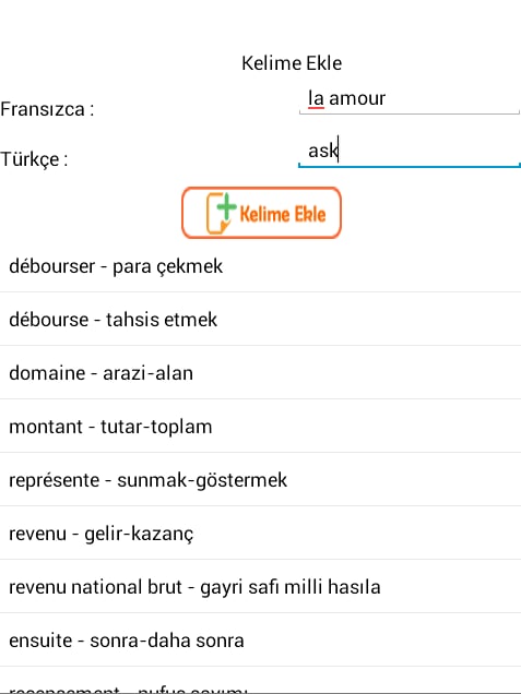 Fransızca Kelimeler截图5