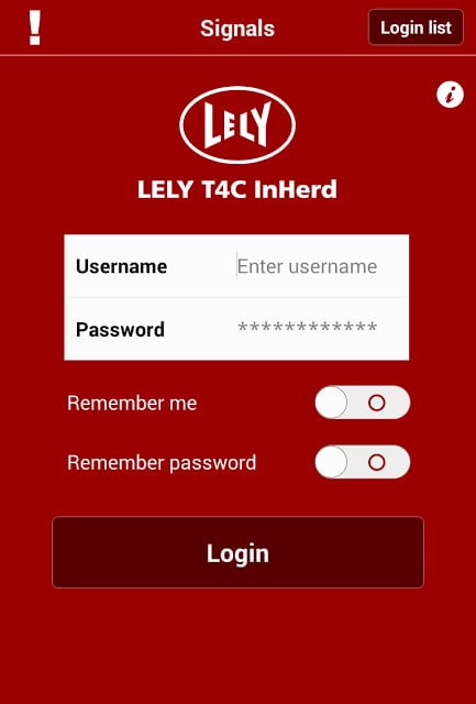 Lely T4C InHerd - Signals截图1