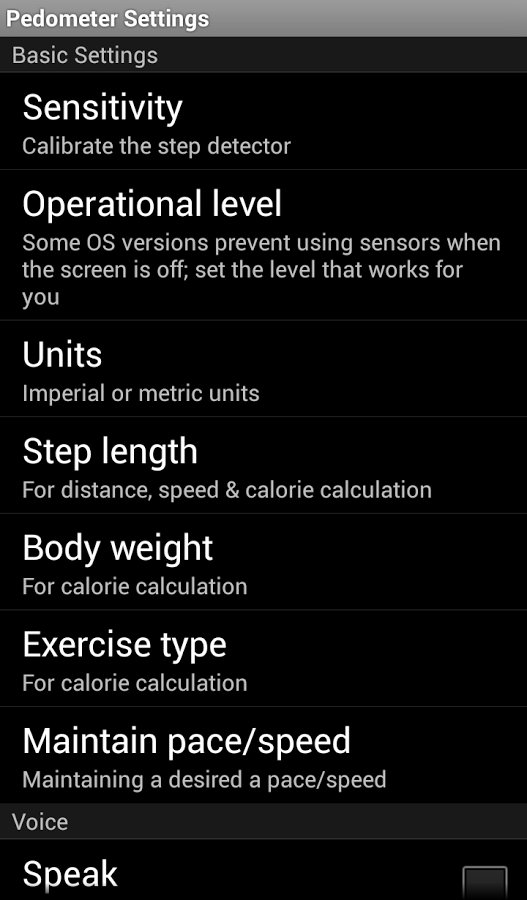 Pedometer Log - Calorie Step截图2