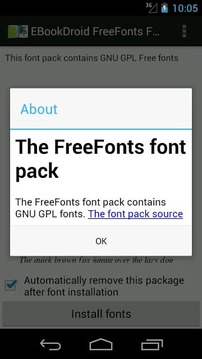 EBookDroid FreeFonts FontPack截图