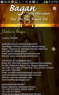 Bagan Travel Information截图1