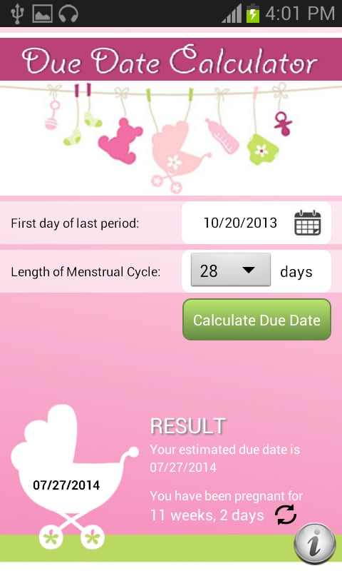 Pregnancy Due Date Calcu...截图2