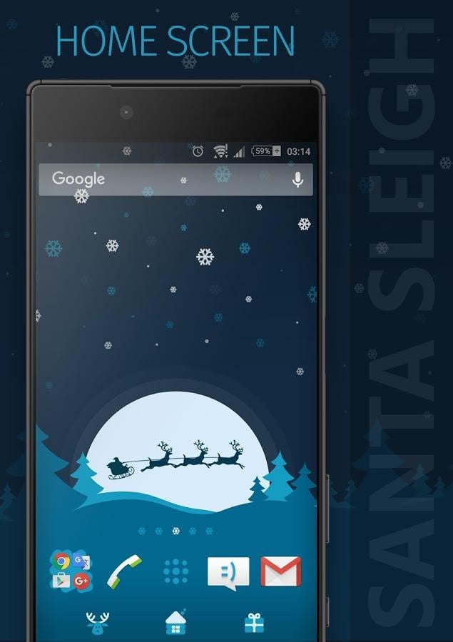 Тема Xp - SANTA SLEIGH截图2