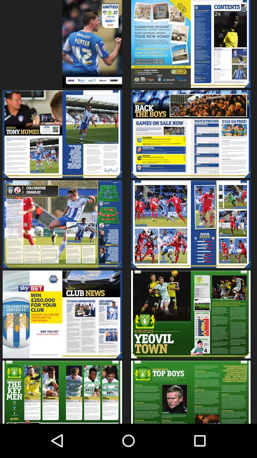 Colchester Utd programme...截图8