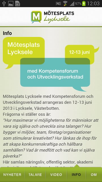 M&ouml;tesplats Lycksele截图1