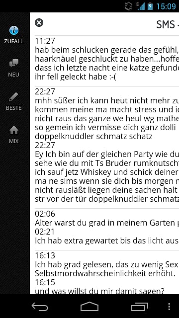 SMS von gestern Nacht截图1