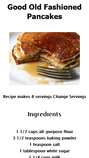 Pancake Recipes截图1