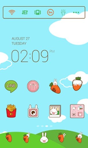 Carrot Rabbit dodol theme截图4