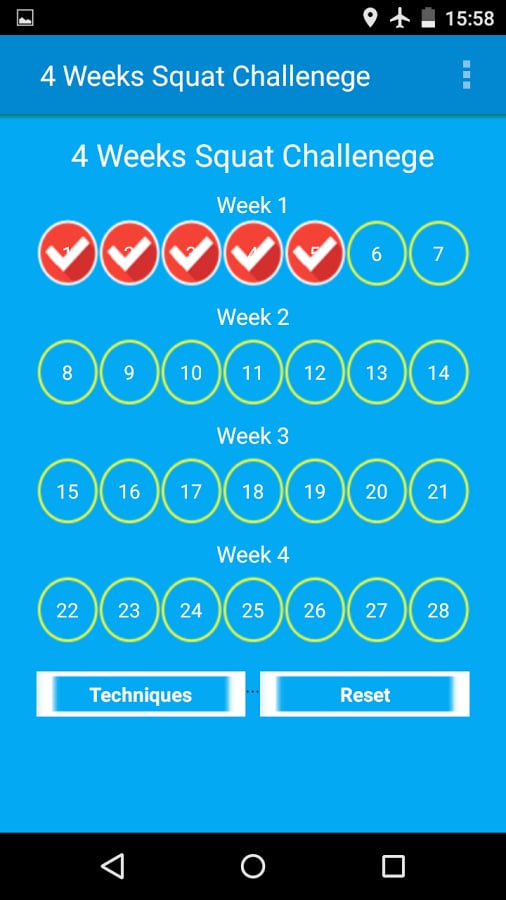 4 Weeks Squat Challenge截图4