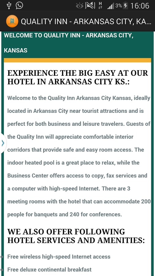 QUALITY INN ARKANSAS CIT...截图4