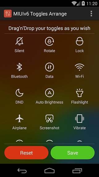 MIUIv6 Toggles Arrange截图1