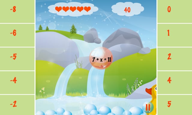 Learn Algebra Bubble Bath Game截图7