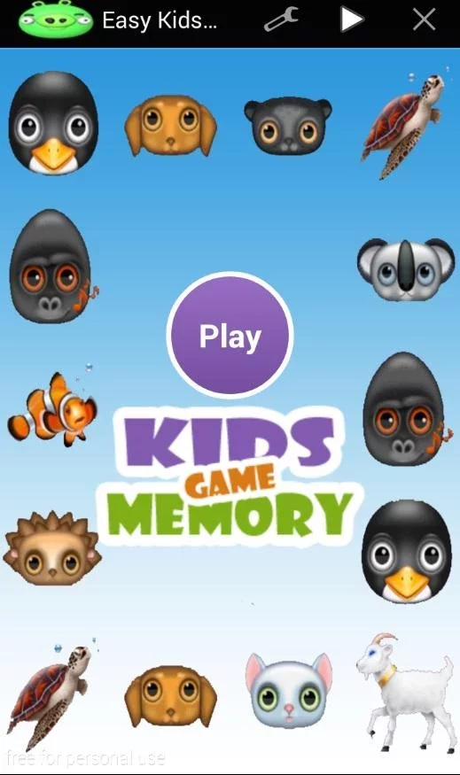 Easy kids Memory Game截图1