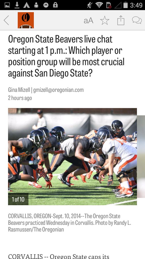 OregonLive: OSU Football News截图1