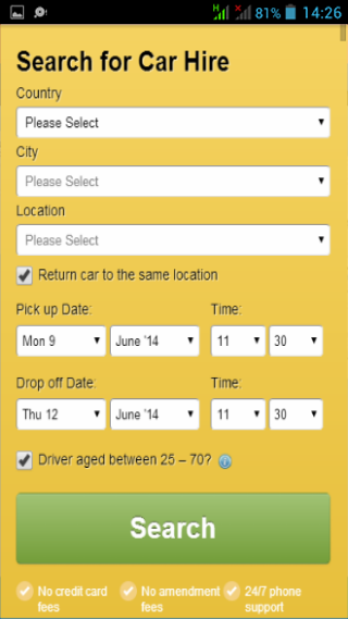 CarSearch - Rental Car Service截图3