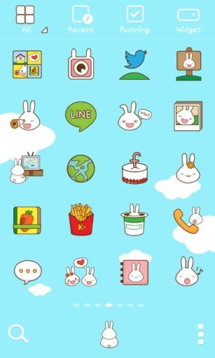 Carrot Rabbit dodol theme截图1