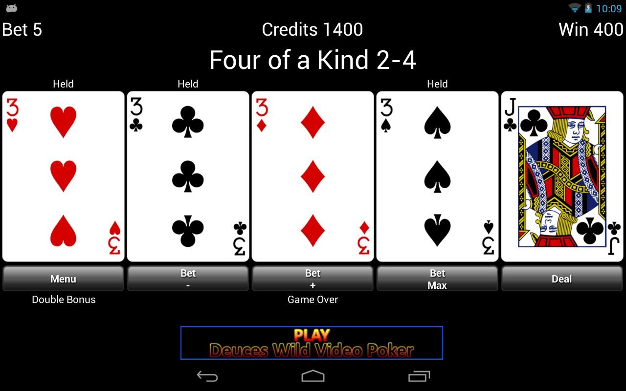 Free Double Bonus Video Poker截图1