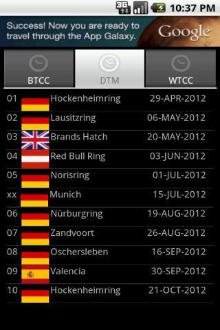 Unofficial Touring Car Schedule 2013截图2